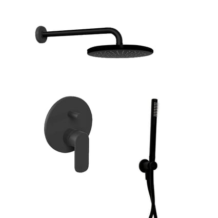 Σετ εντοιχισμού ντους Sphera Nero Opaco